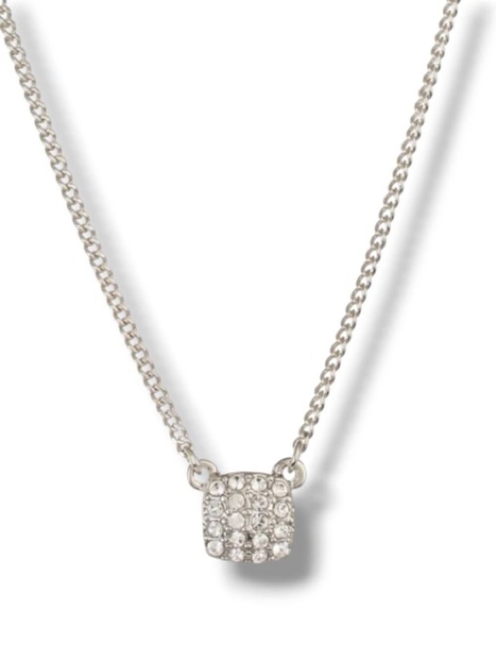 Givenchy Silver Necklace Rhinestone Elegant Detail Luxury NWOT Authentic